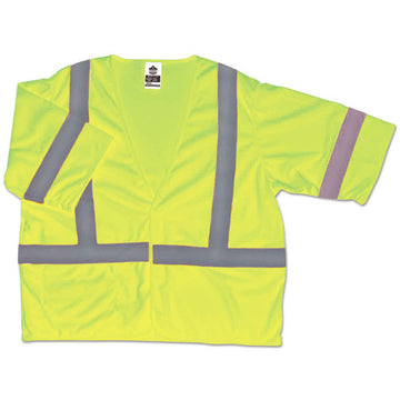 ergodyne® Glowear 8310hl Type R Class 3 Economy Mesh Vest, 2x-large To 3x-large, Lime freeshipping - TVN Wholesale